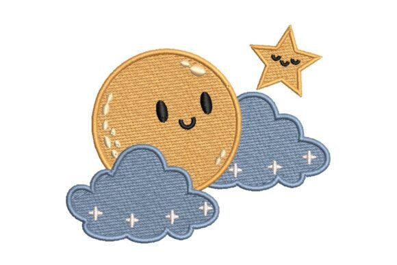A Celestial Embroidery Design for Boutique Apparel