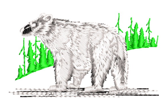 A Designer's Take on the Polar Bear Embroidery Design