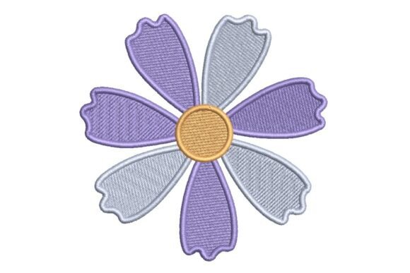 A Designer’s Review: The Purple & White Daisy Embroidery File