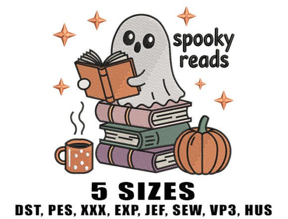 A Professional Design Review: Spooky Reads Embroidery Design