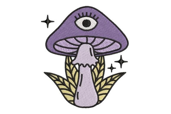 A Review of the Mystical All-Seeing Eye Mushroom Embroidery Design