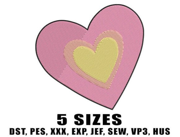 An Embroiderer's Review of Pink Kawaii Heart Designs