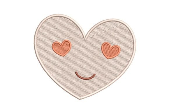 Cute Heart Face Embroidery Design: A Designer's Review