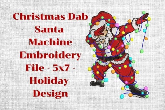 Dabbing Santa Christmas Embroidery Review for Gift Creators