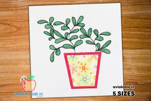 Evaluating a Green Plant Embroidery Design for Your Shop