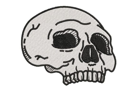 Evaluating a Stylized Skull for Business Embroidery