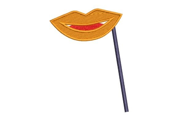 Golden Lips on a Stick Embroidery Design Review
