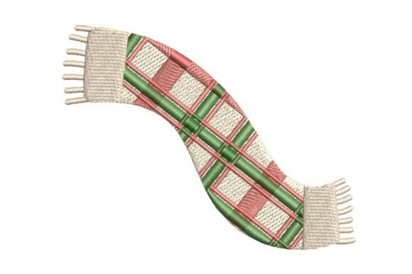 Plaid Christmas Scarf Embroidery Design Review