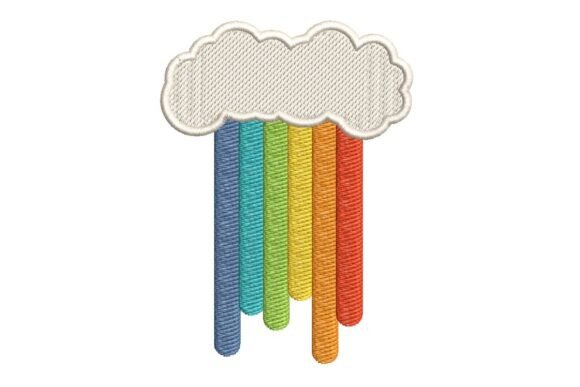 Rainbow Rain Cloud Embroidery: A Craft Fair Review