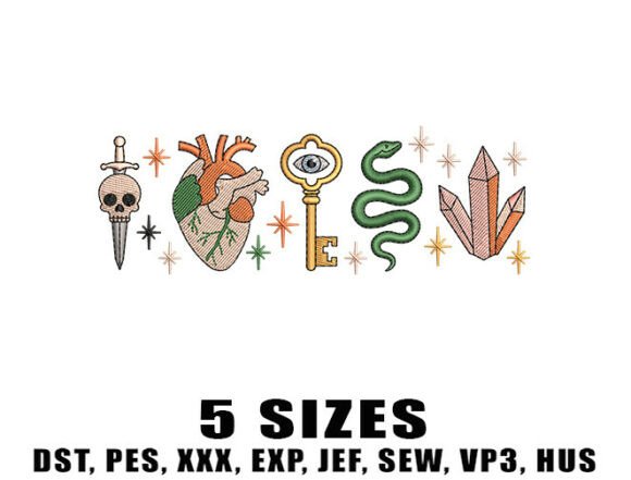 Spooky Magic Embroidery Design: A Witchy Icon Collection Review