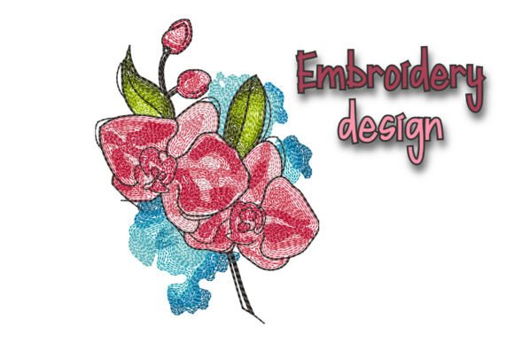 The Orchid Embroidery Design: A Craft Fair Seller's Review