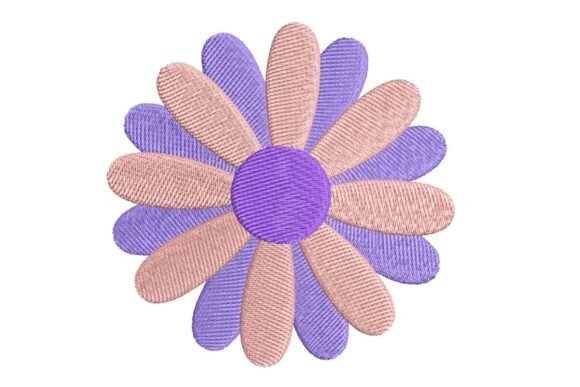 Two-Tone Pastel Daisy Embroidery Design Review